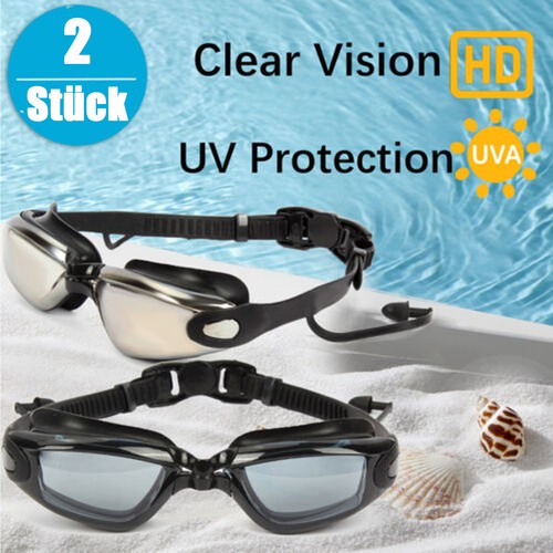 Verstellbare schwimmbrille - 2x,