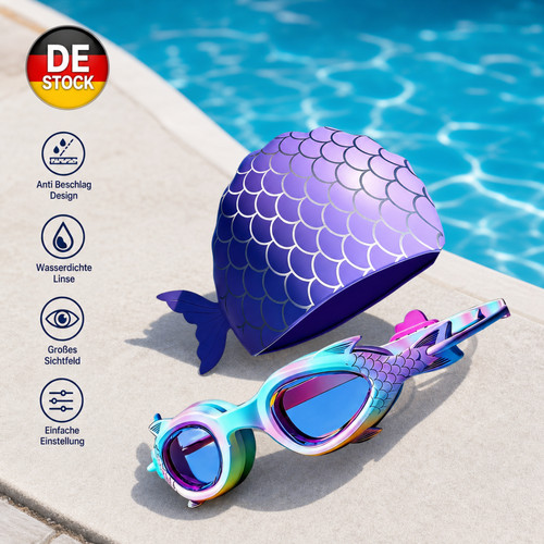 Kinder schwimmbrille set - schwimmbrille,